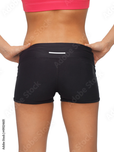 woman's sporty buttocks