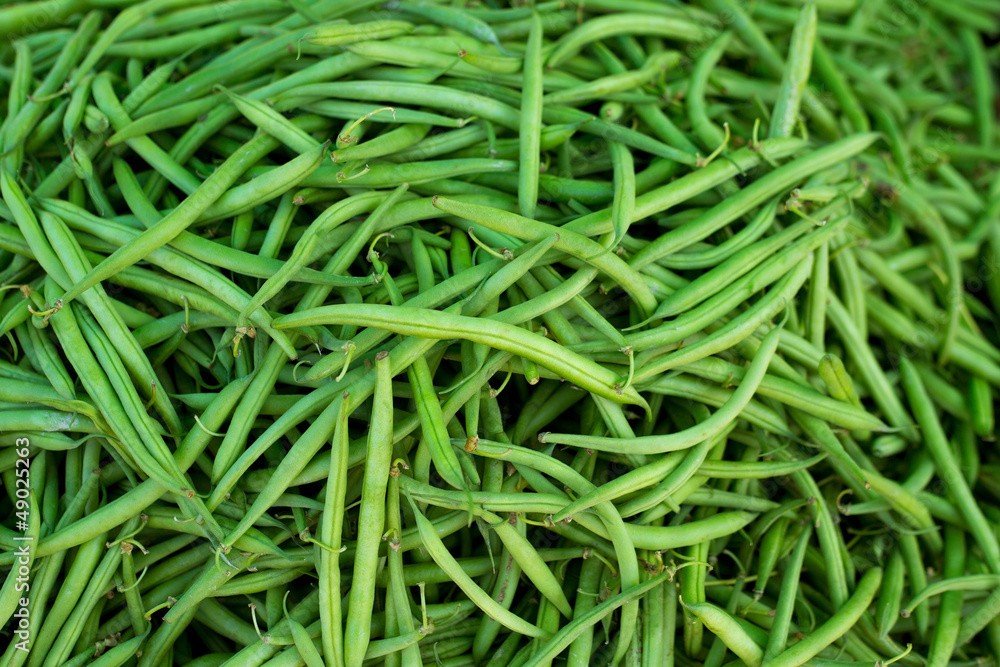 green beans in Market vegetables food textures