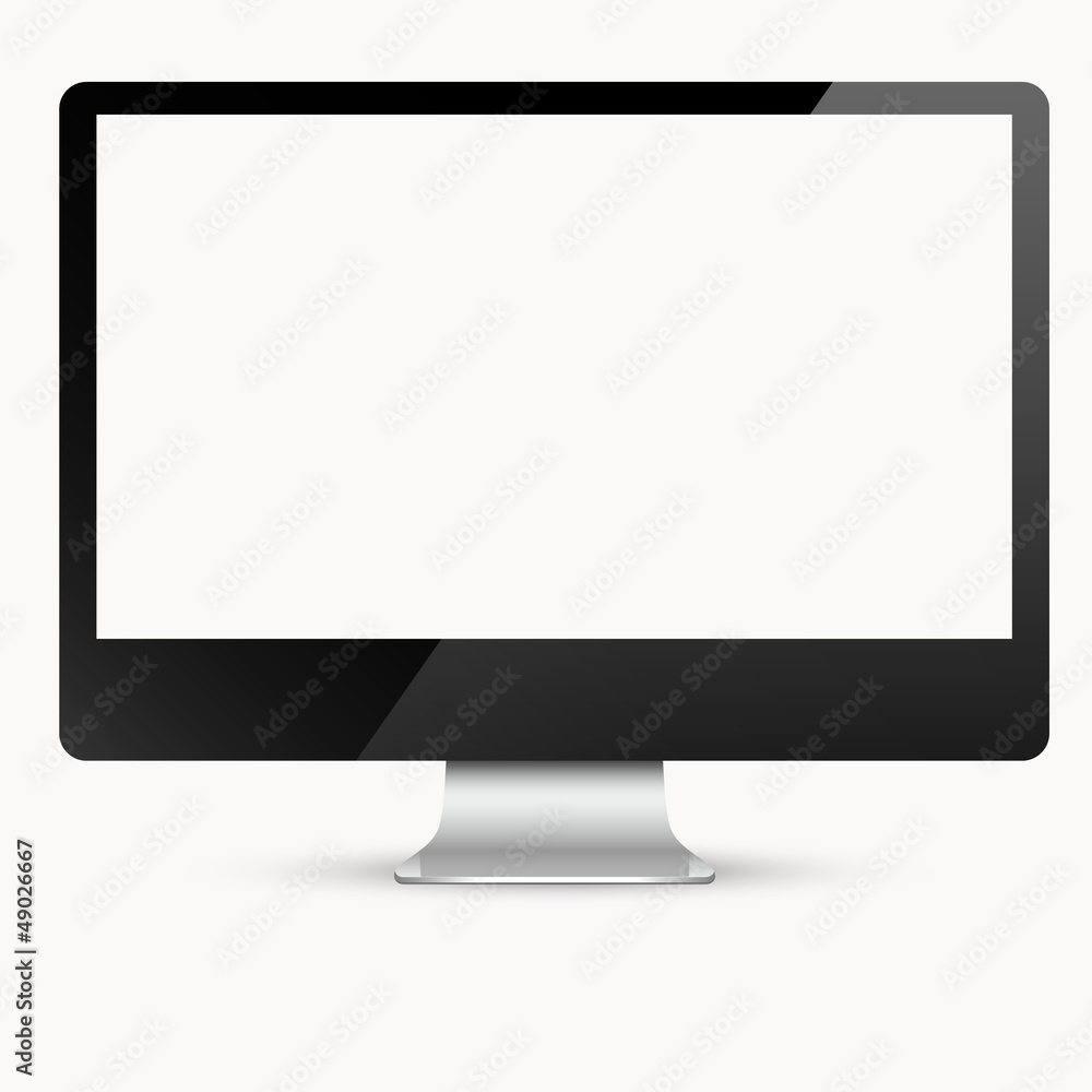 Computer monitor isolated on white Computer monitor isolated on white