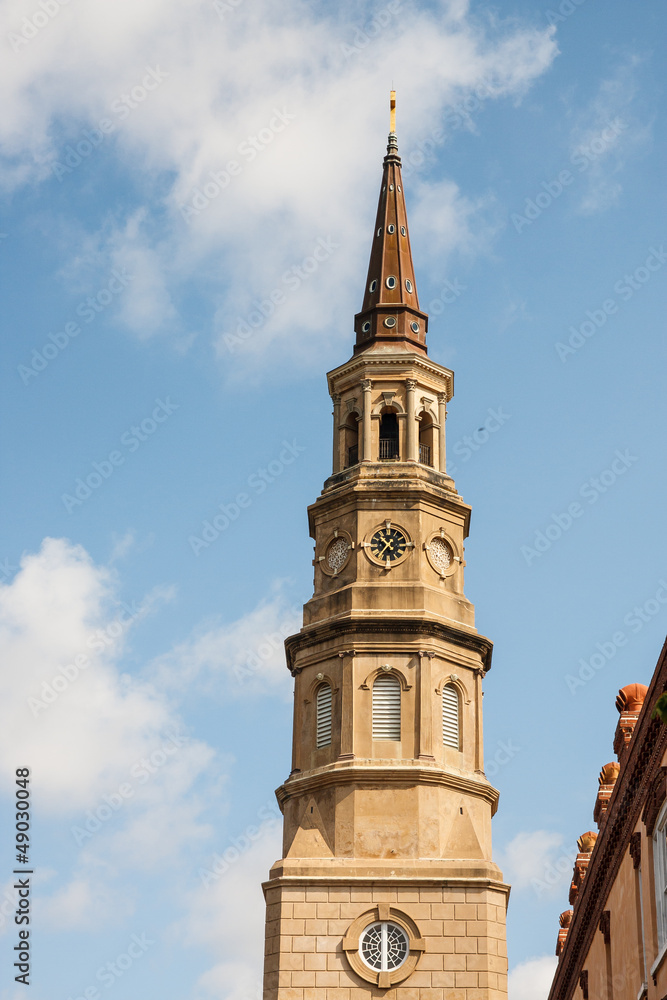 Church Steeple and Clouds
