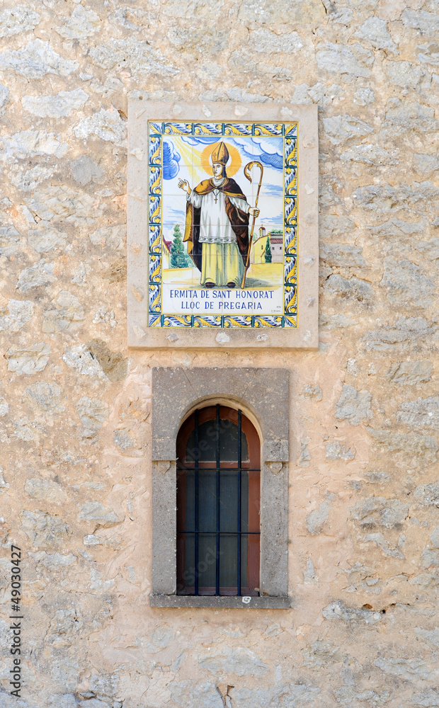 Fototapeta premium Le sanctuaire de Sant Honorat de Randa à Majorque