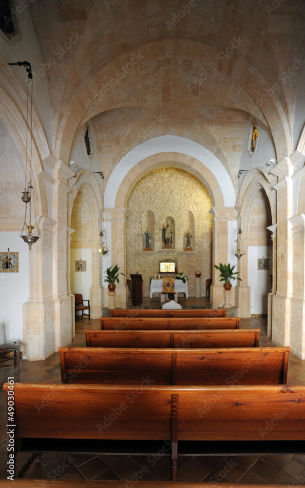 L'église de l'ermitage de Sant Honorat de Randa à Majorque