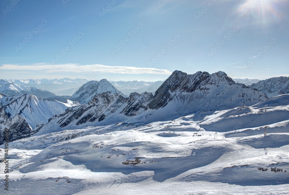 Zugspitze – Skifahren auf dem Gletscher