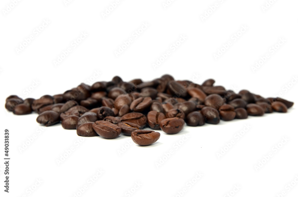 Coffee beans isolated on white background Coffee beans isolated on white background
