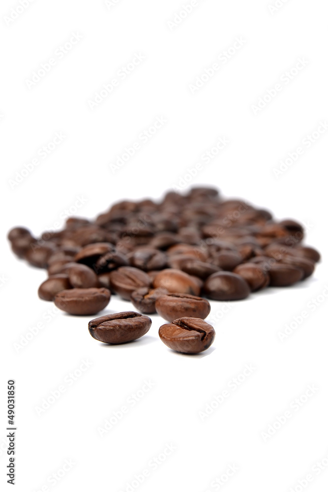 Coffee beans isolated on white background Coffee beans isolated on white background