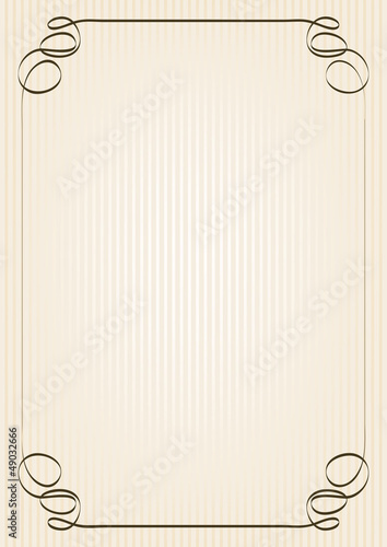 retro frame on yellowish background