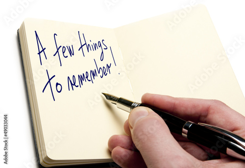 Behang A reminder note