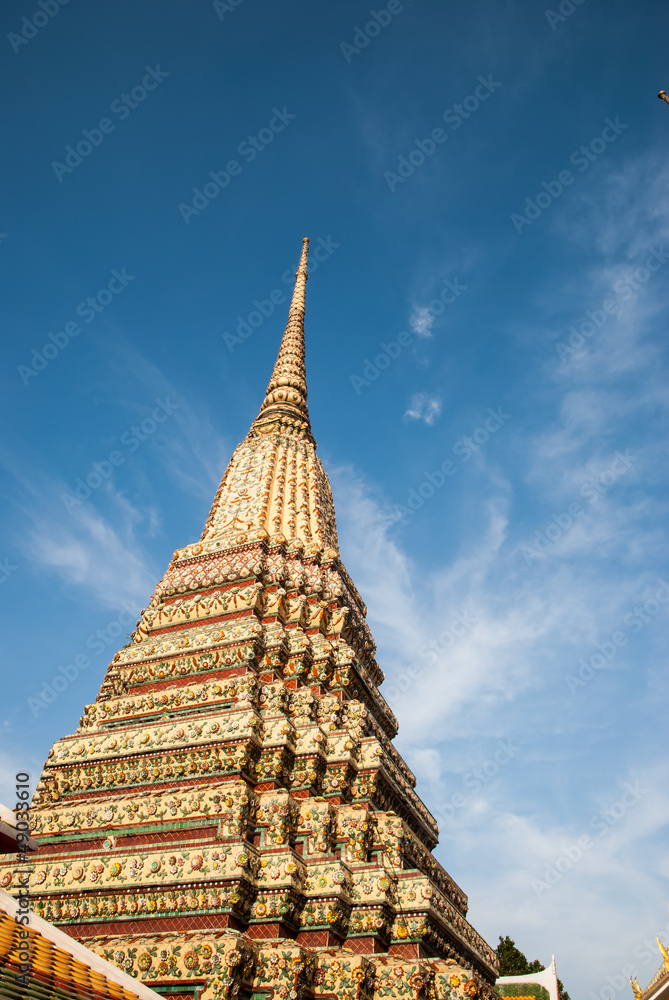 Pagoda in Wat Pho, Bangkok, Thailand