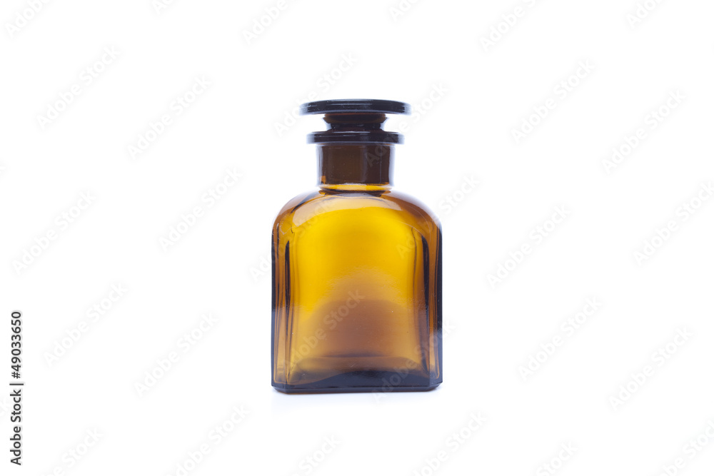 Magic bottle for potions isolated on white background Magic bottle for potions isolated on white background