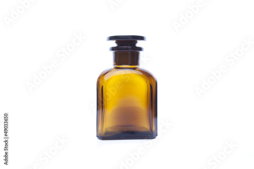 Magic bottle for potions isolated on white background