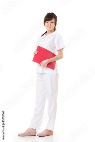 Asian nurse woman