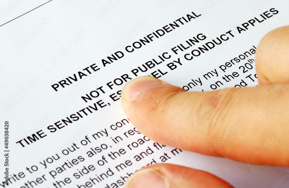 Focus on the privacy and confidential issues Focus on the privacy and confidential issues