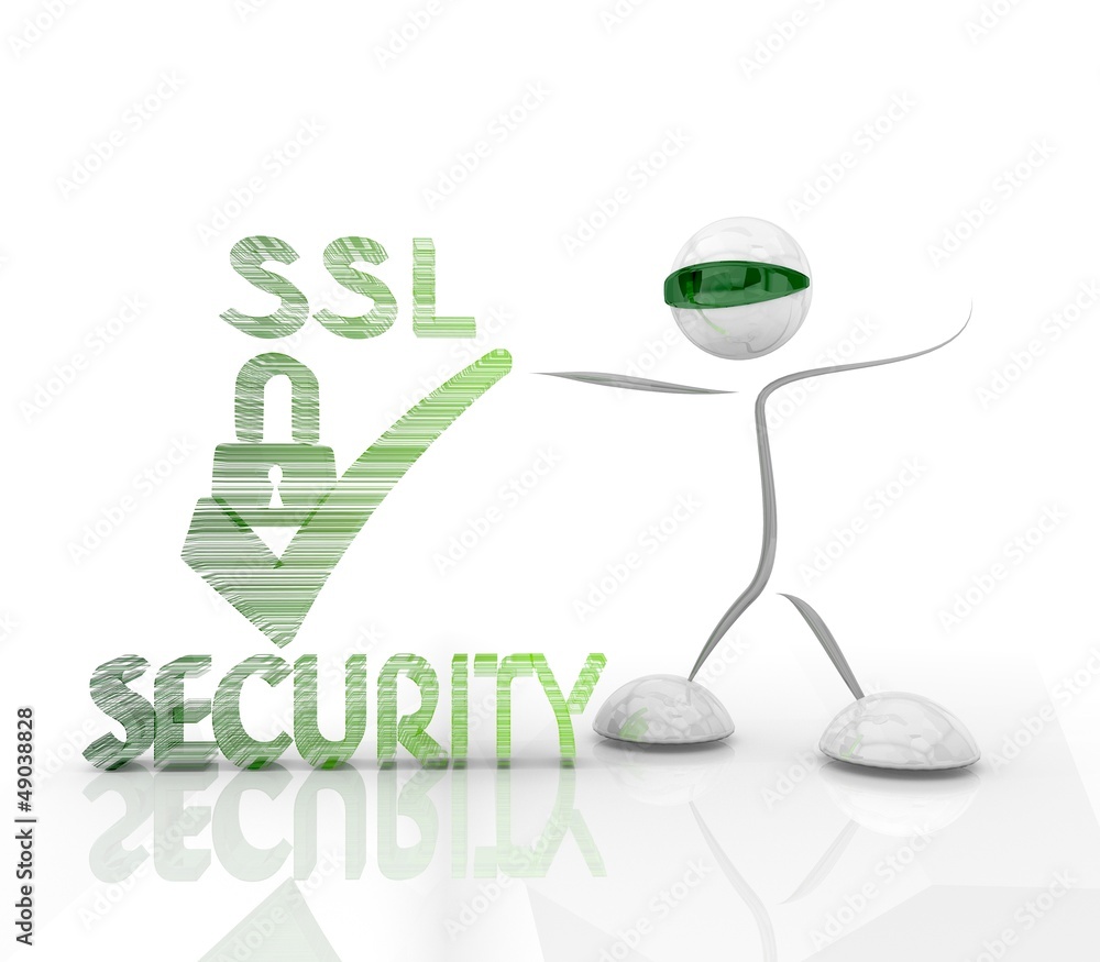 Obraz premium futuristic SSL 3d character