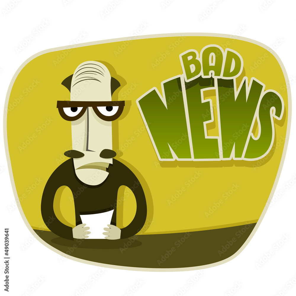Fototapeta premium Bad news