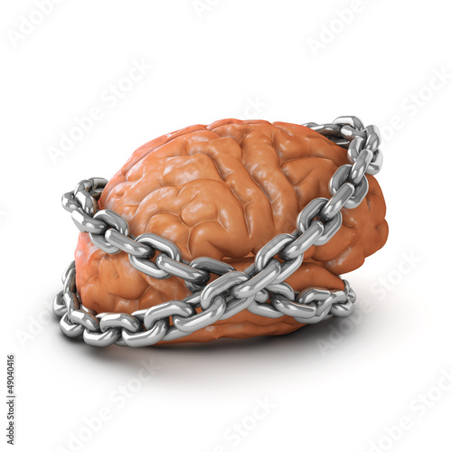 Chained brain photo