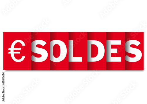 Soldes Bande euro rouge