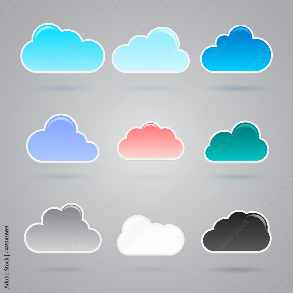 Collection of different clouds Collection of different clouds