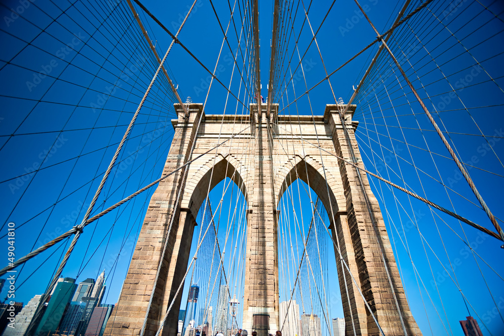 Fototapeta premium Brooklyn bridge, New York City. USA.