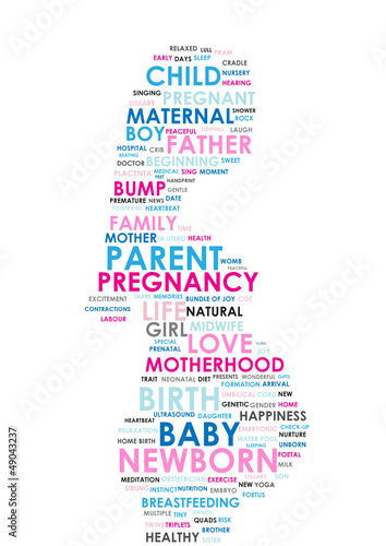 PREGNANCY Tag Cloud (pregnant woman maternity birth mother baby)
