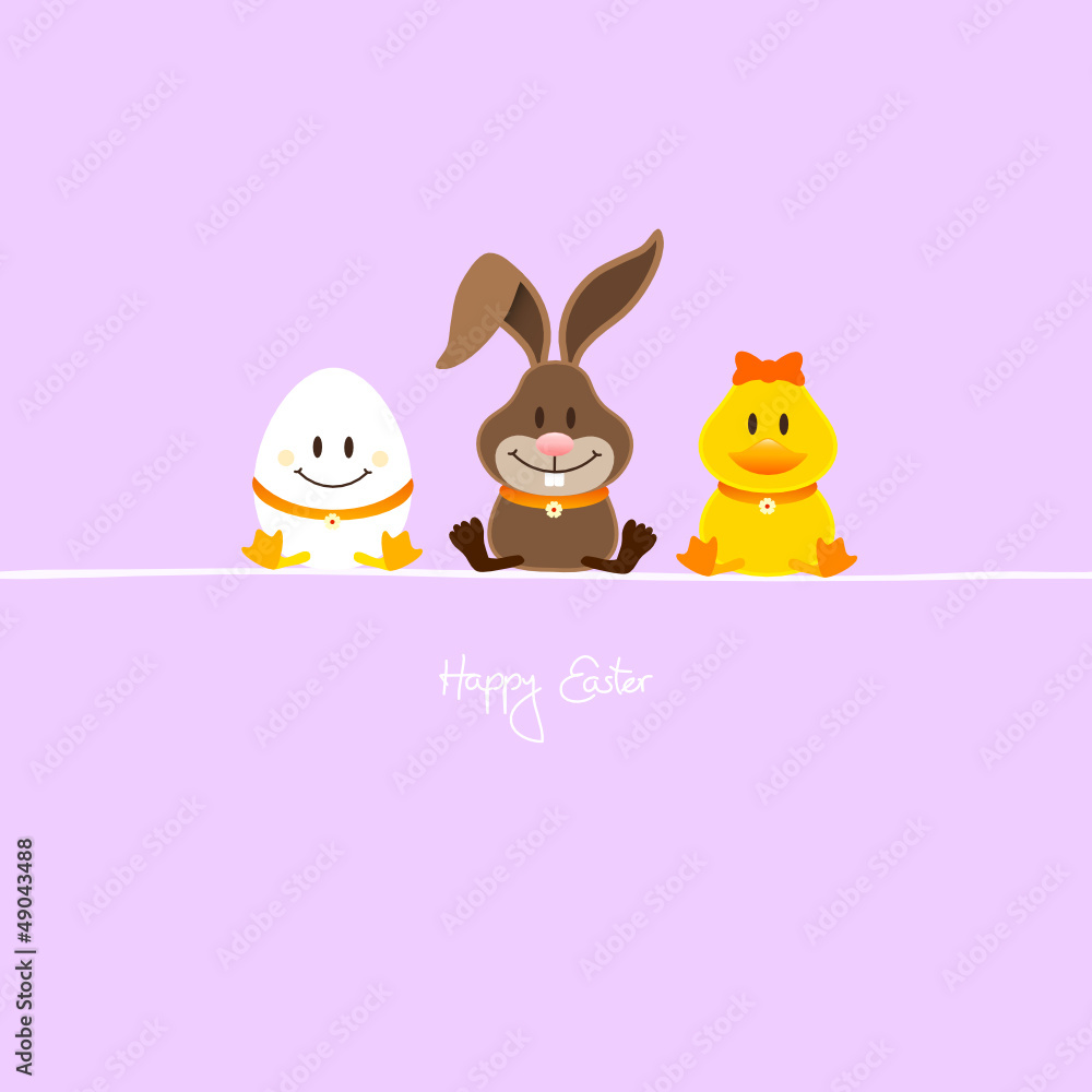 Egg, Bunny & Duck Purple Egg, Bunny & Duck Purple