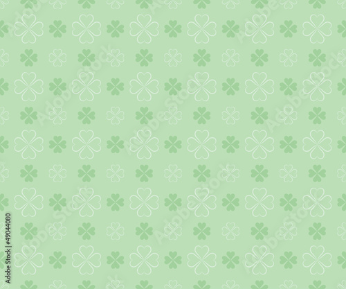 seamless pattern for St. Patrick's Day with shamrock leaves