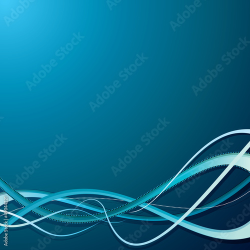Blue Abstract Background. Vector with Free Space