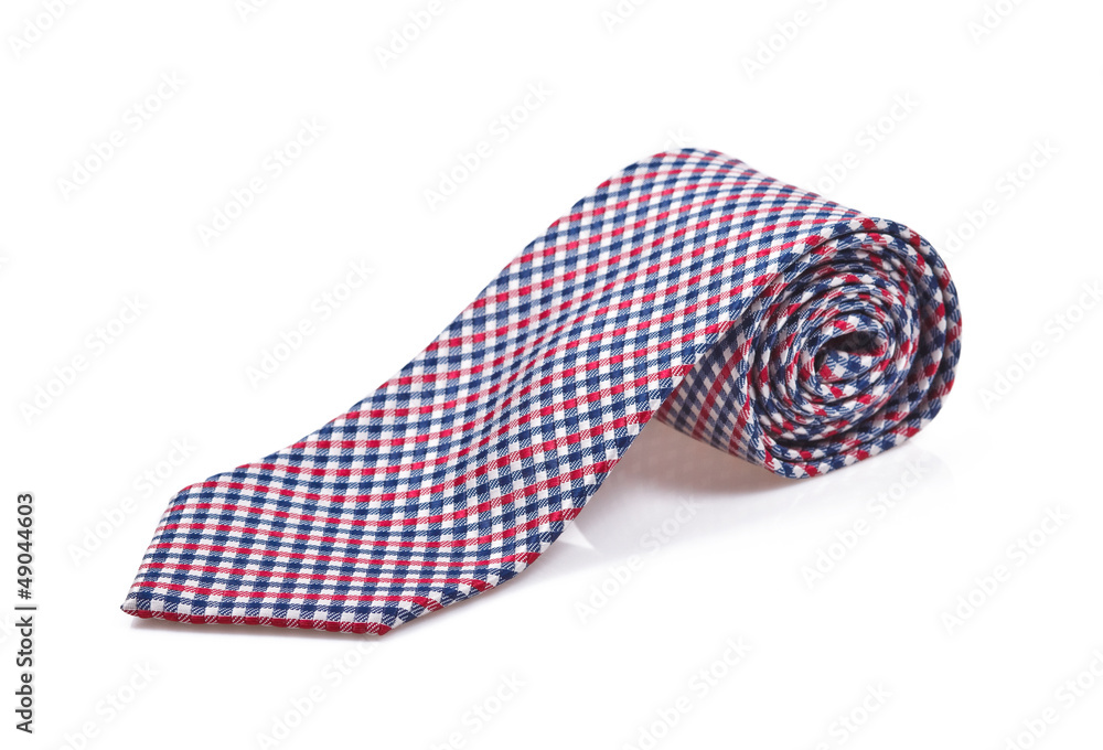 elegant silk male tie (necktie) on white elegant silk male tie (necktie) on white
