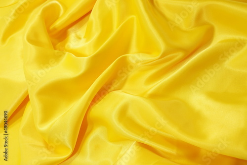 yellow silk fabric background