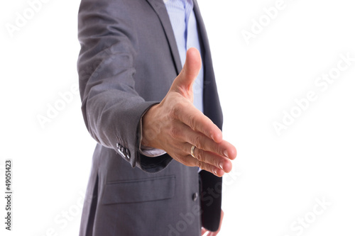 Businesman offering for handshake