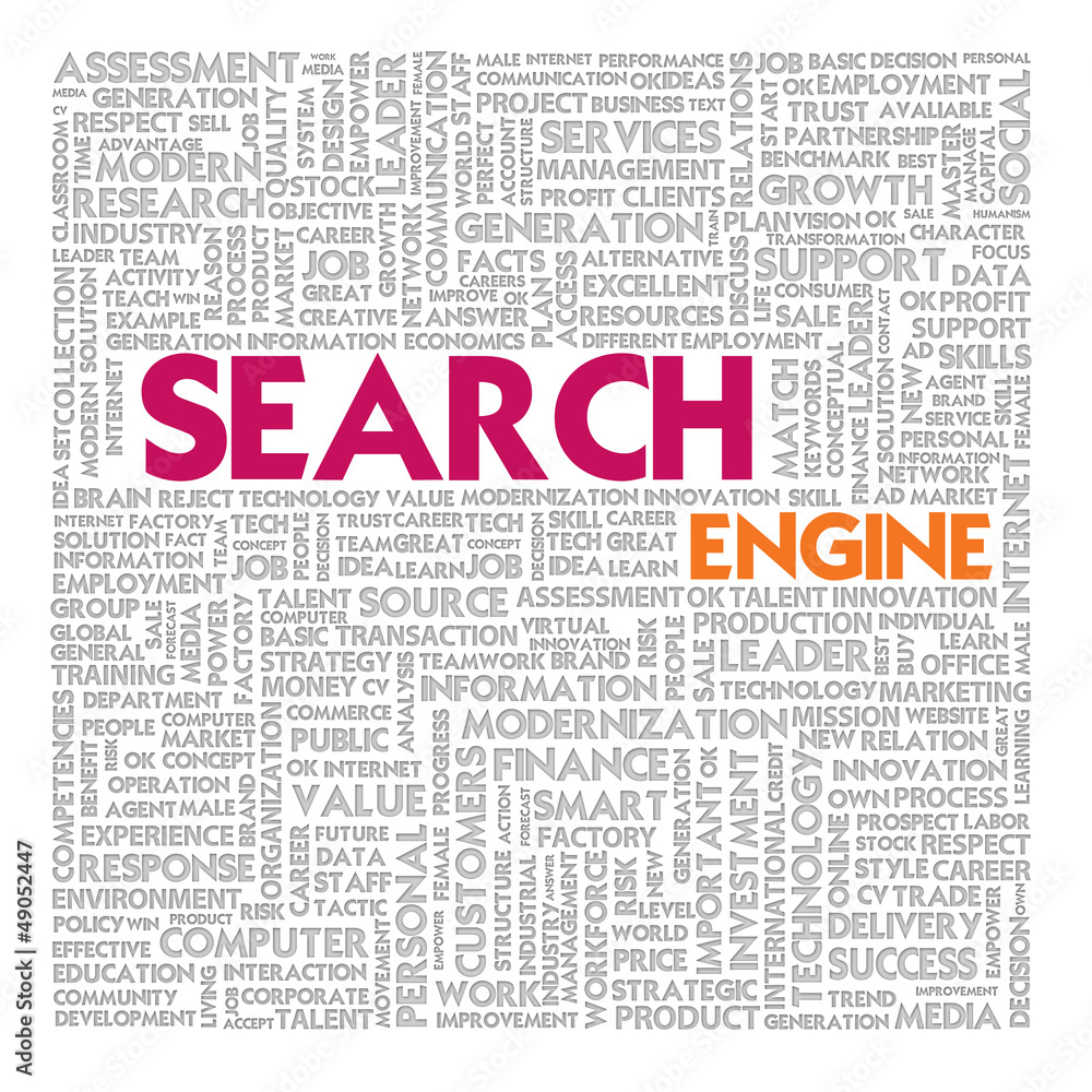 Business word cloud for business and finance concept, Search Eng