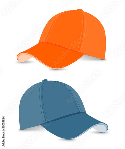 Photography baseball cap blue+orange