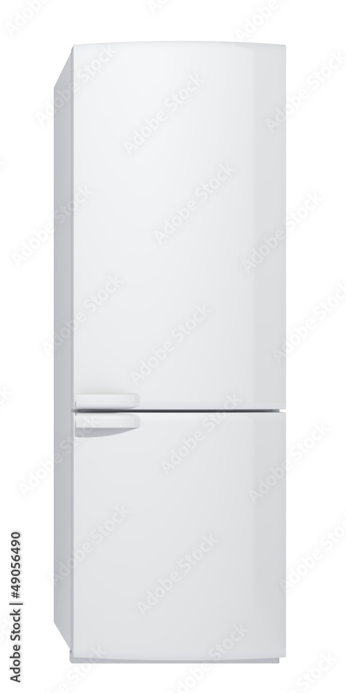 refrigerator on a white background refrigerator on a white background