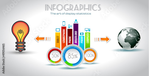 Infographic elements - Cloud and Technology