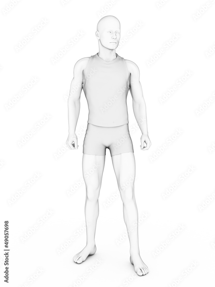 3d rendered character standing/posing around 3d rendered character standing/posing around