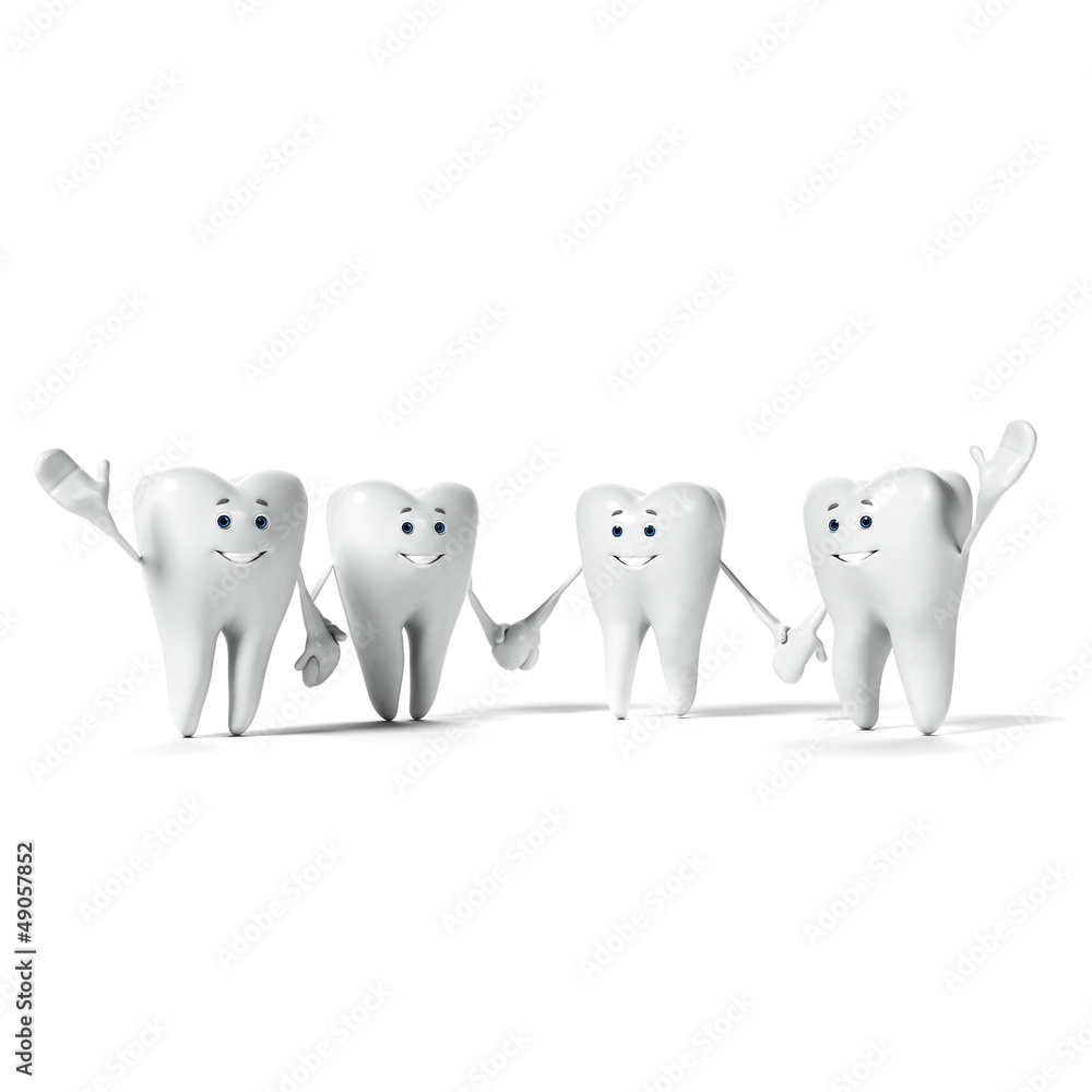 3d rendered illustration of a tooth character 3d rendered illustration of a tooth character
