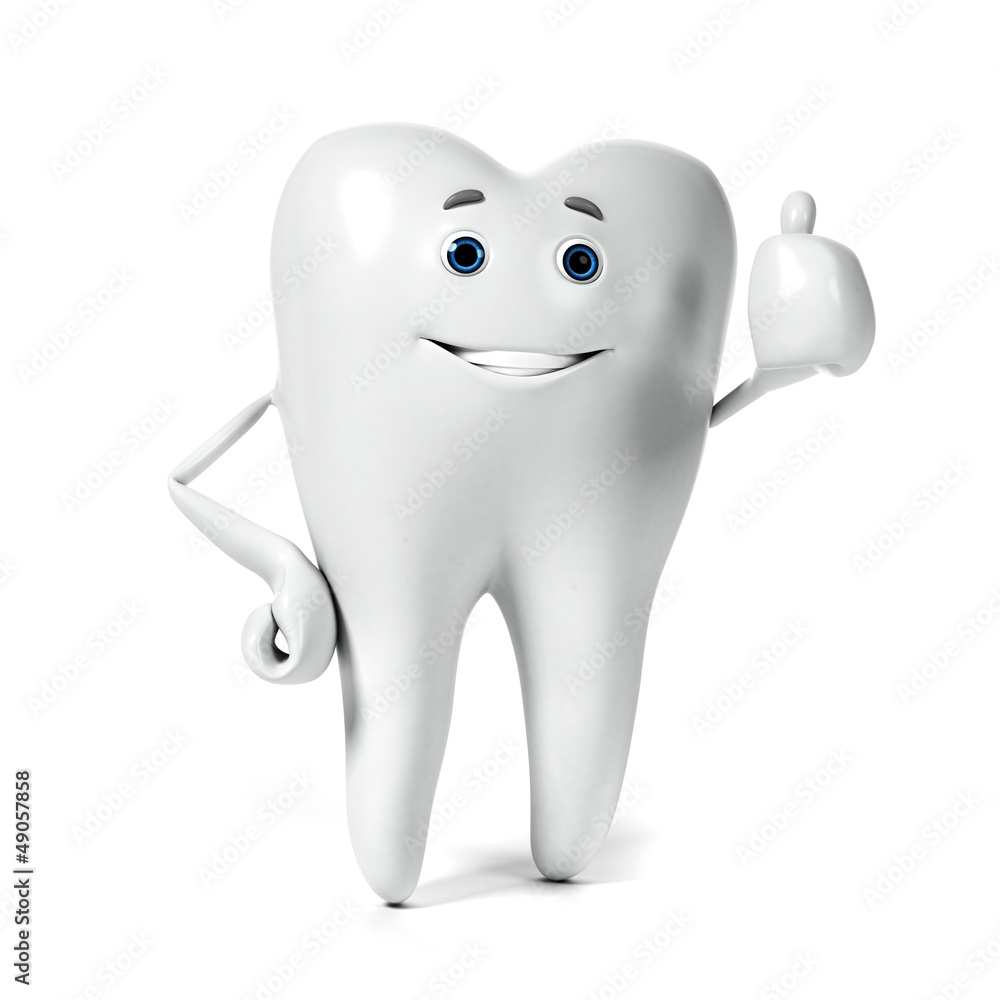 3d rendered illustration of a tooth character 3d rendered illustration of a tooth character