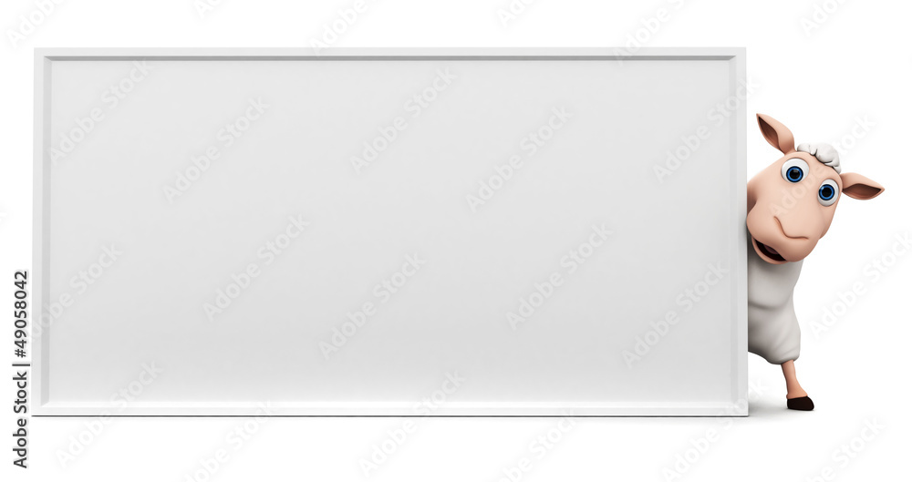 3d rendered illustration of a funny sheep 3d rendered illustration of a funny sheep