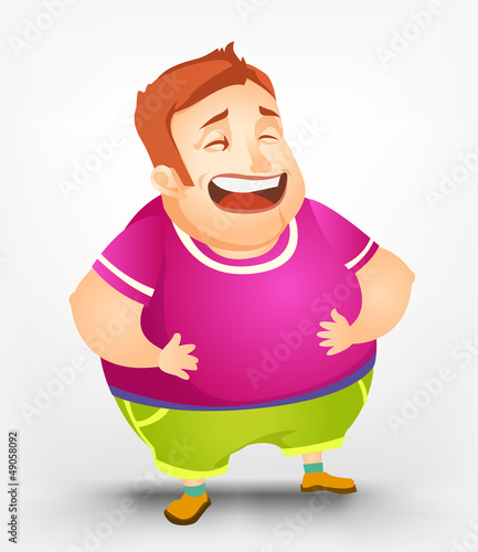 Cheerful Chubby Men