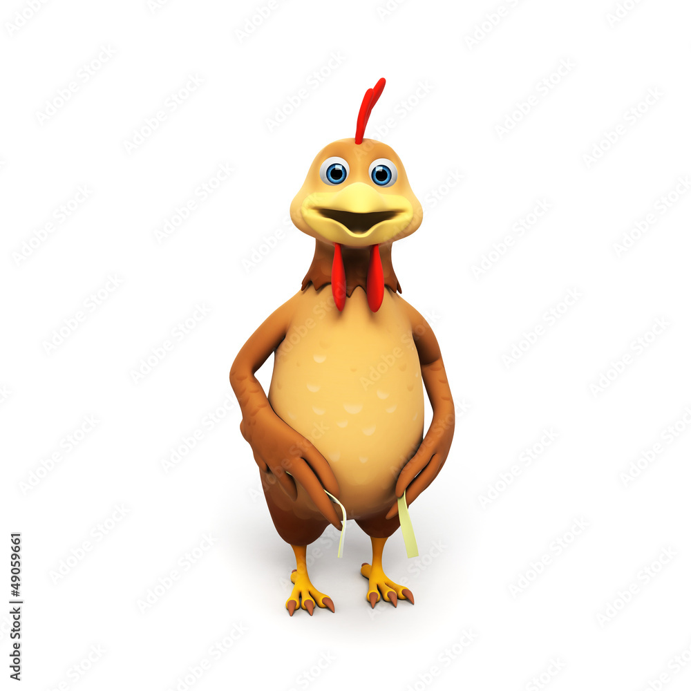 3d rendered illustration of a chicken 3d rendered illustration of a chicken