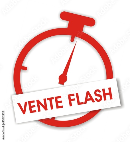 étiquette chrono vente flash