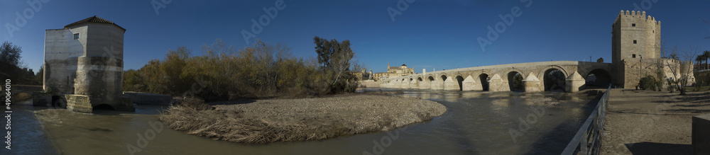 Fototapeta premium Guadalquivir river panoramic, Cordoba, Spain