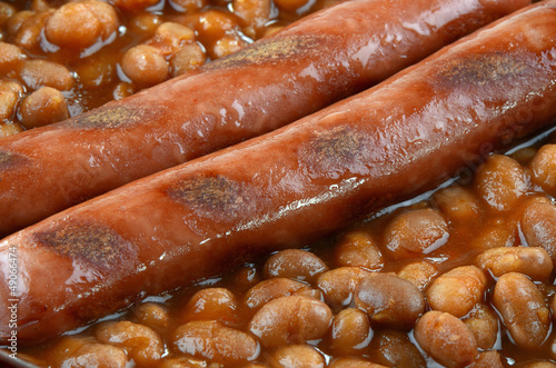Wieners and beans