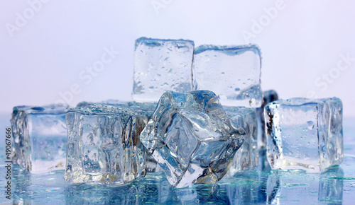 Photography Ice on light background