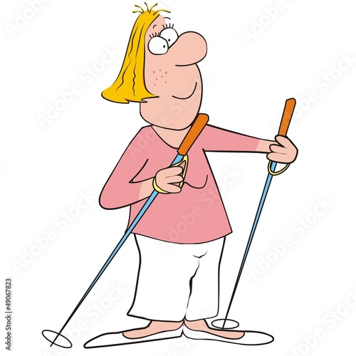 nordic walking-lady