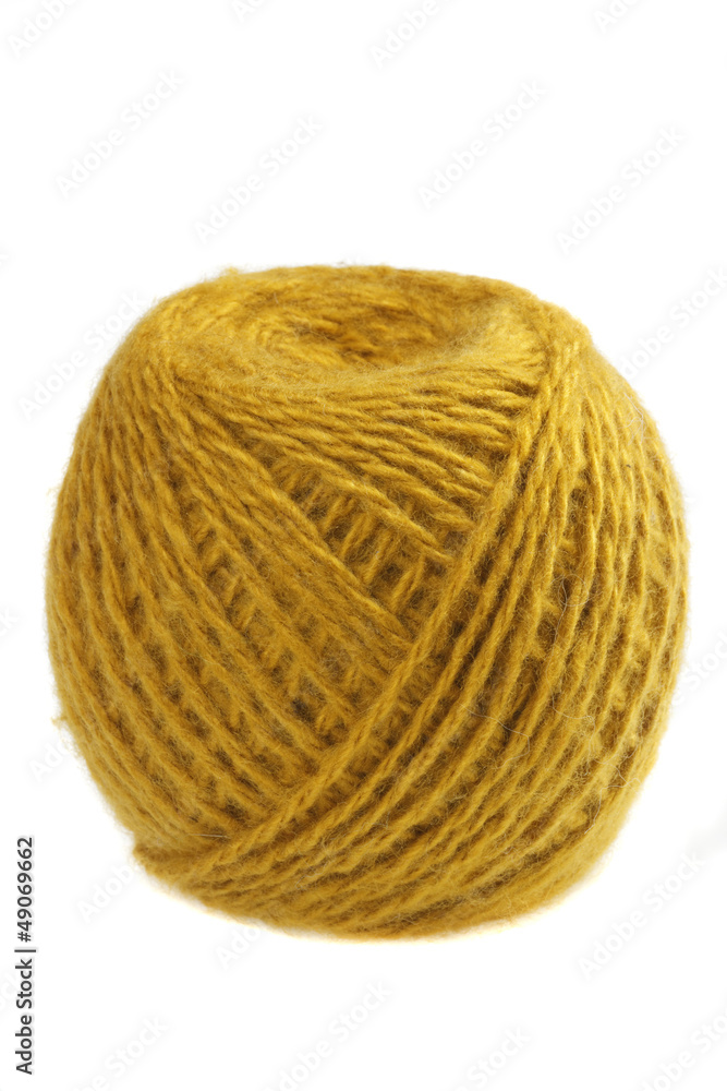 Ball of yellow yarn Ball of yellow yarn