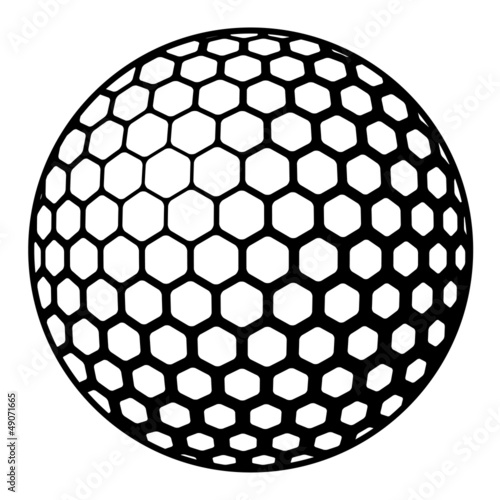 vector golf ball symbol