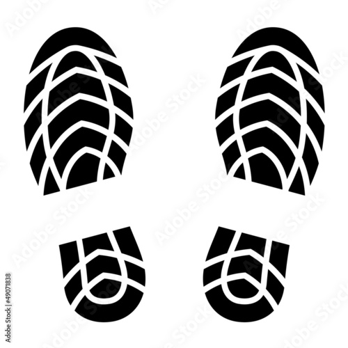 vector clean shoe imprints
