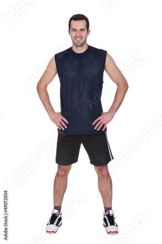 Portrait of professional basketball player
