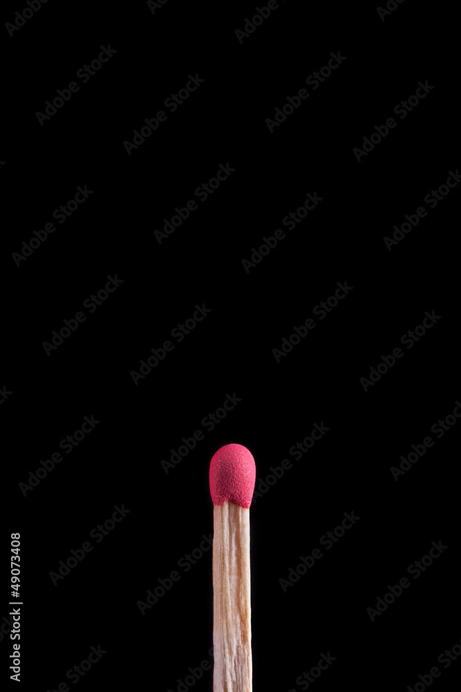 macro shot of match head, on black background macro shot of match head, on black background