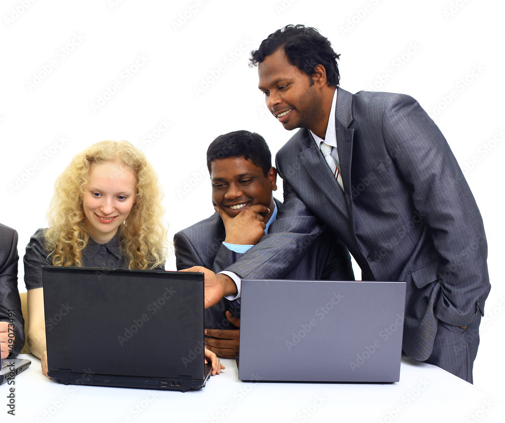 A group of international businessmen. A group of international businessmen.
